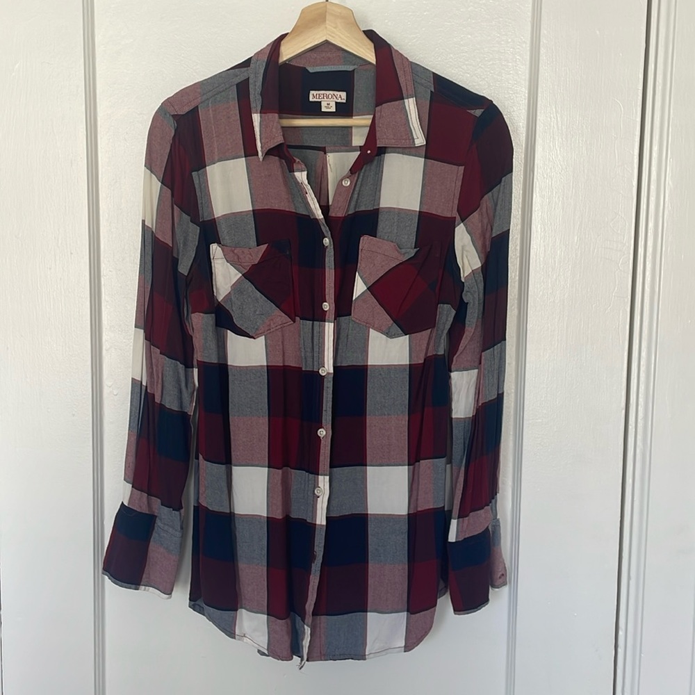 Merona Plaid Button Down